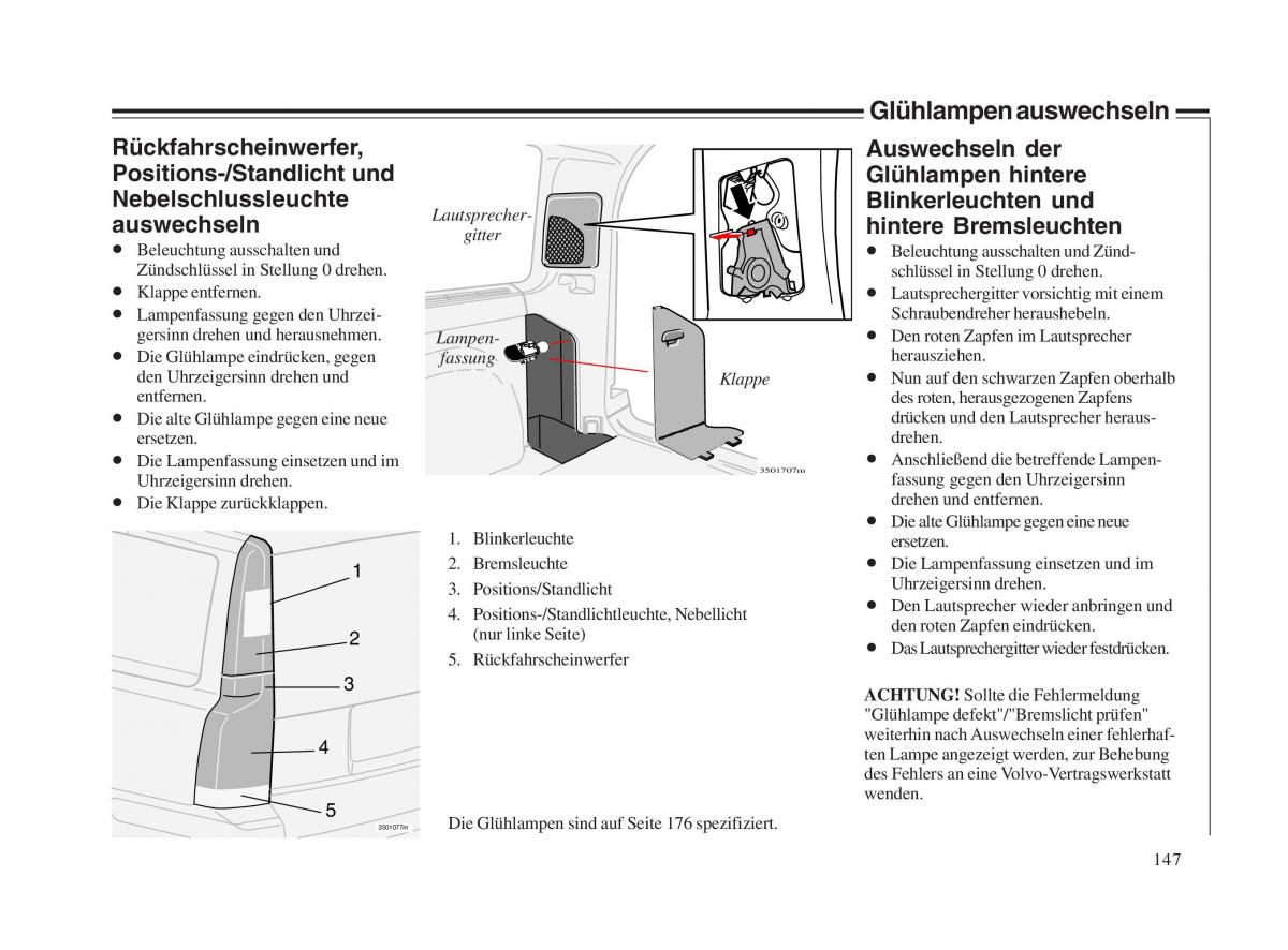 Volvo V70 II 2 Handbuch / page 148