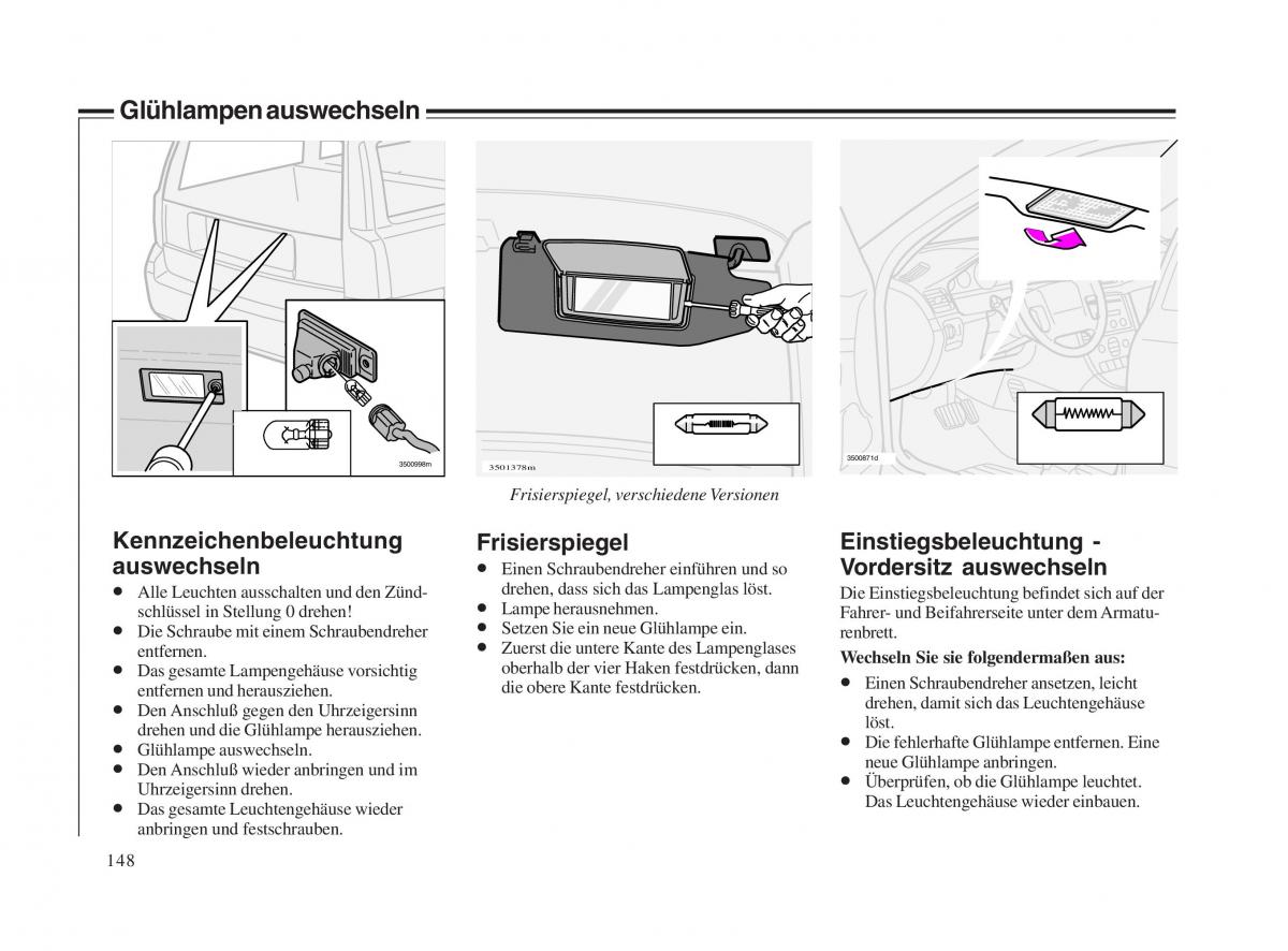 Volvo V70 II 2 Handbuch / page 149