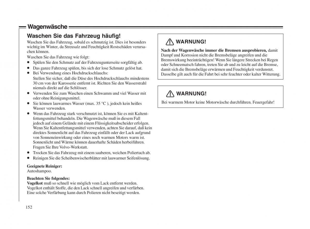 Volvo V70 II 2 Handbuch / page 153