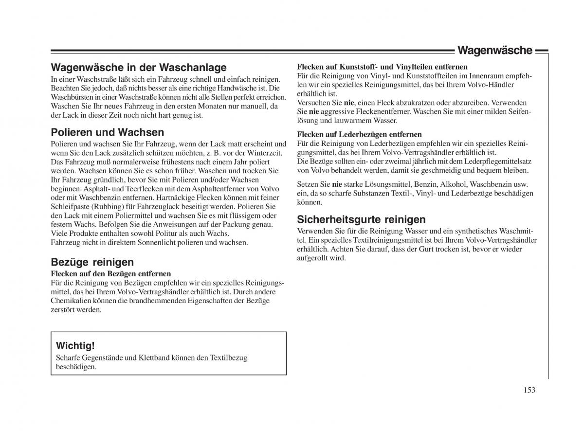 Volvo V70 II 2 Handbuch / page 154