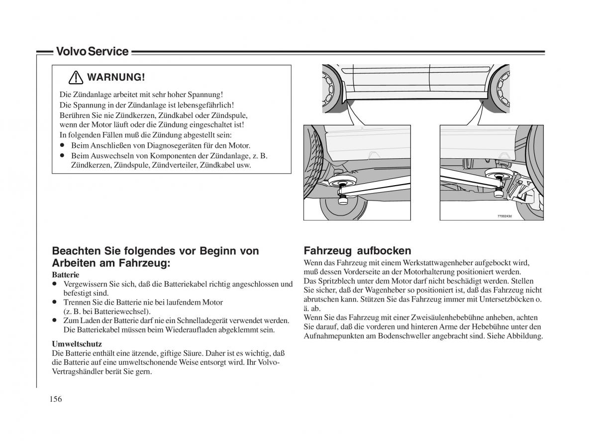 Volvo V70 II 2 Handbuch / page 157