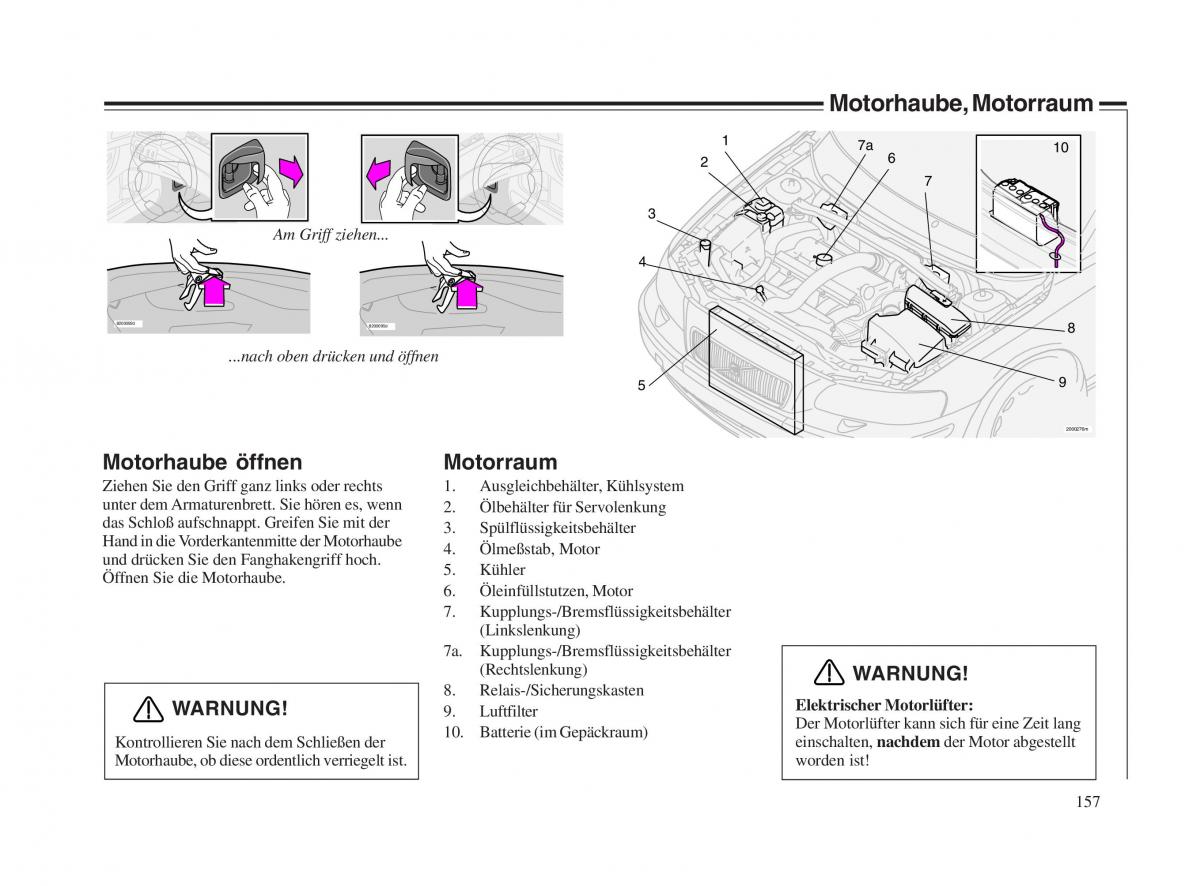 Volvo V70 II 2 Handbuch / page 158