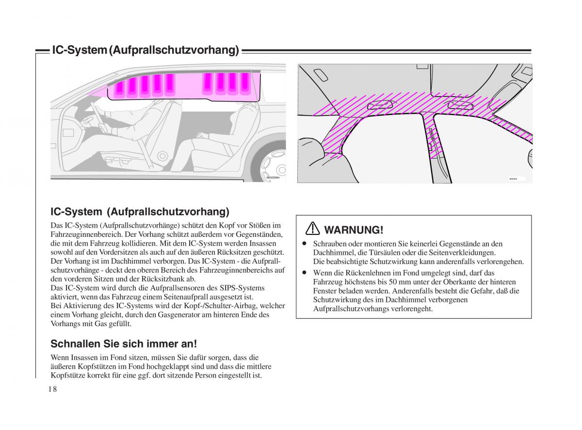 Volvo V70 II 2 Handbuch / page 19