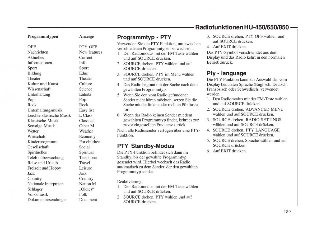 Volvo V70 II 2 Handbuch / page 190