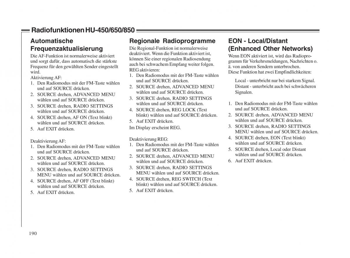 Volvo V70 II 2 Handbuch / page 191