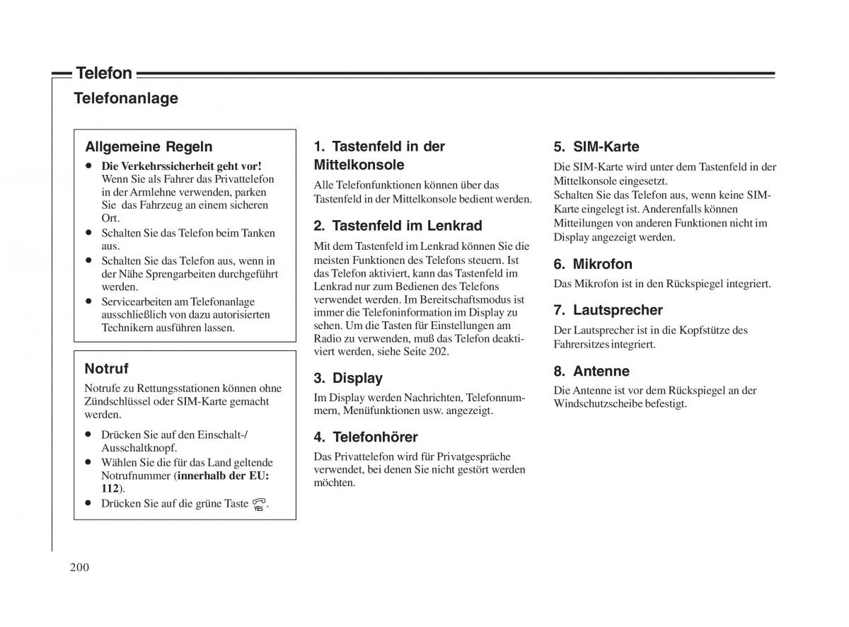 Volvo V70 II 2 Handbuch / page 201