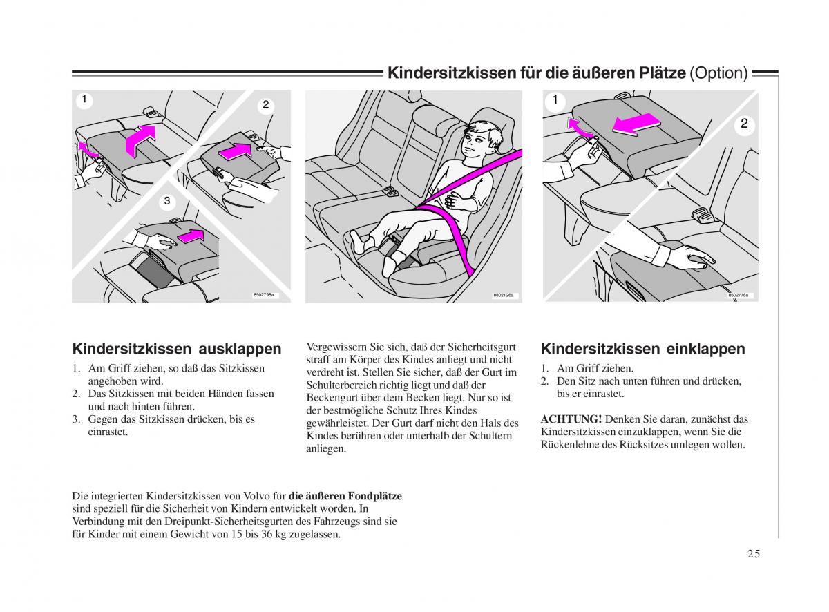 Volvo V70 II 2 Handbuch / page 26