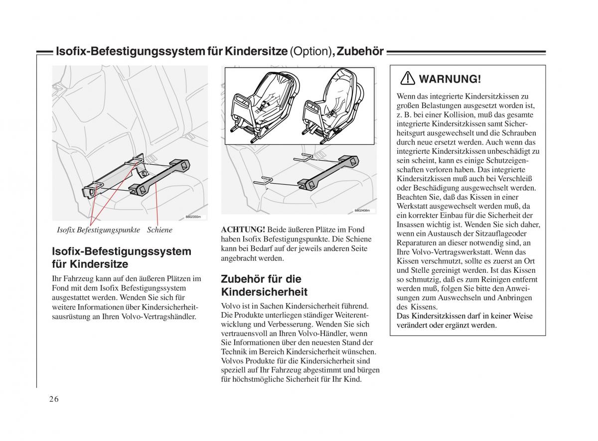 Volvo V70 II 2 Handbuch / page 27