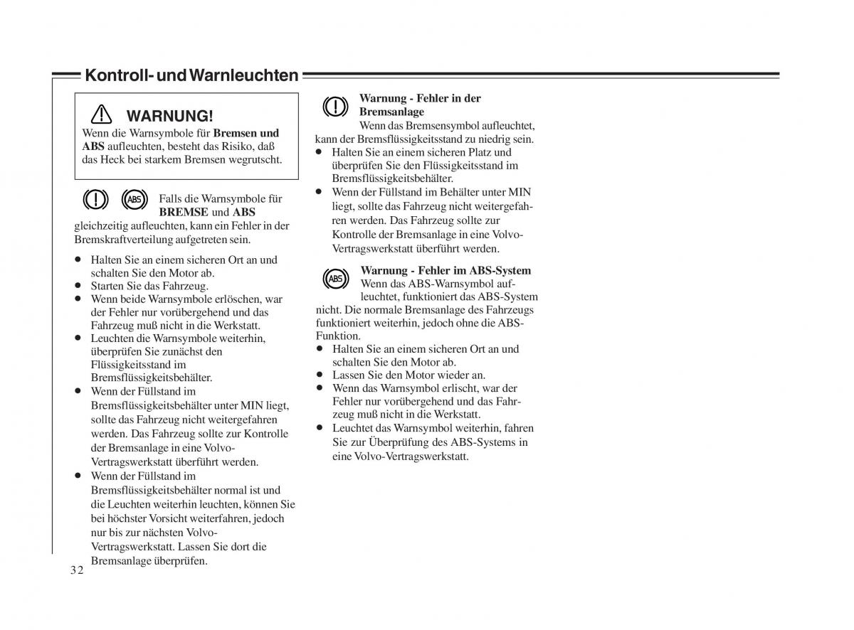 Volvo V70 II 2 Handbuch / page 33