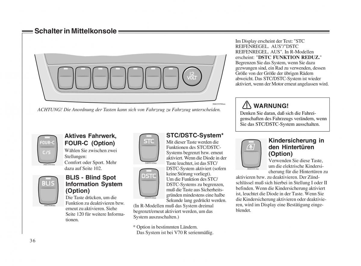 Volvo V70 II 2 Handbuch / page 37