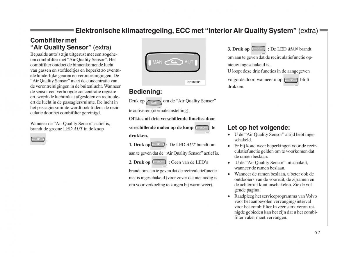 Volvo V70 II 2 handleiding / page 58