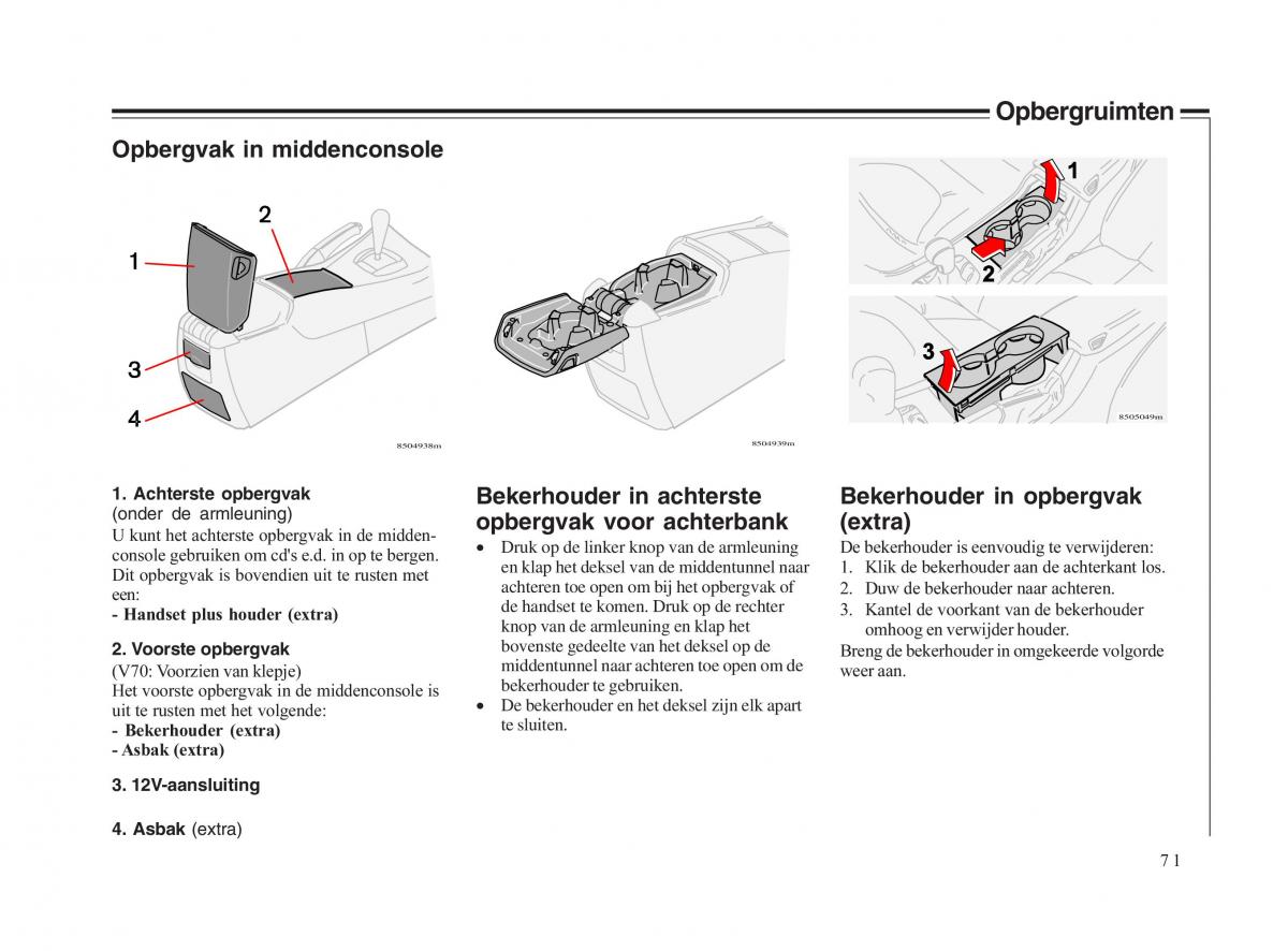 Volvo V70 II 2 handleiding / page 72