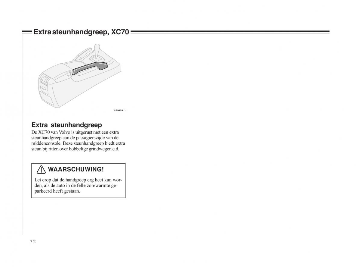 Volvo V70 II 2 handleiding / page 73