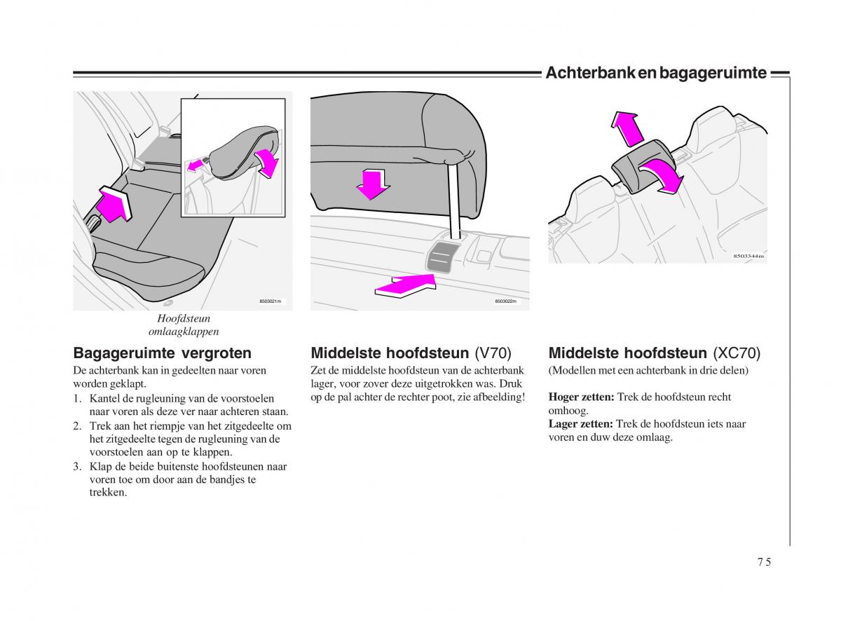 Volvo V70 II 2 handleiding / page 76