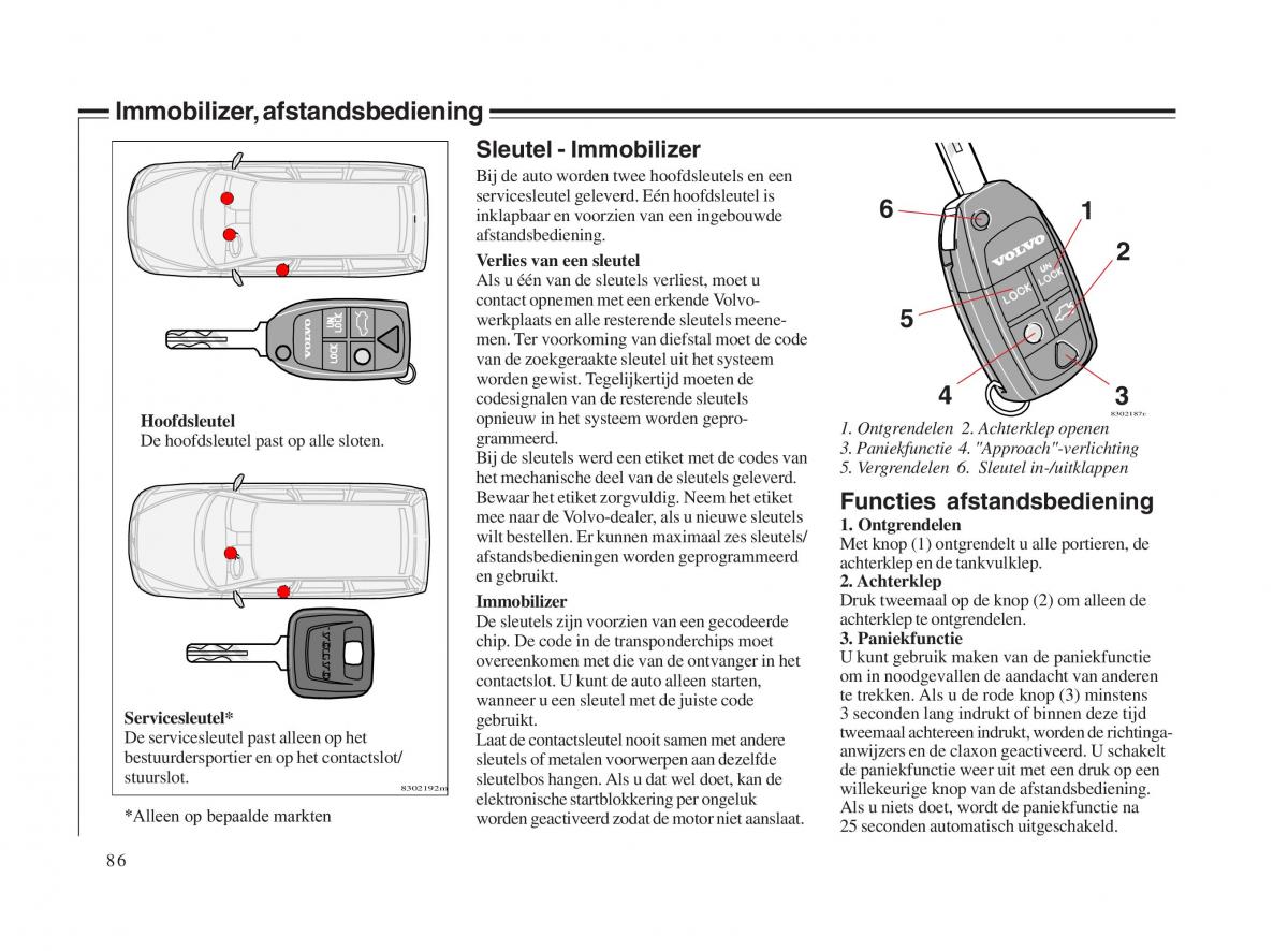 Volvo V70 II 2 handleiding / page 87