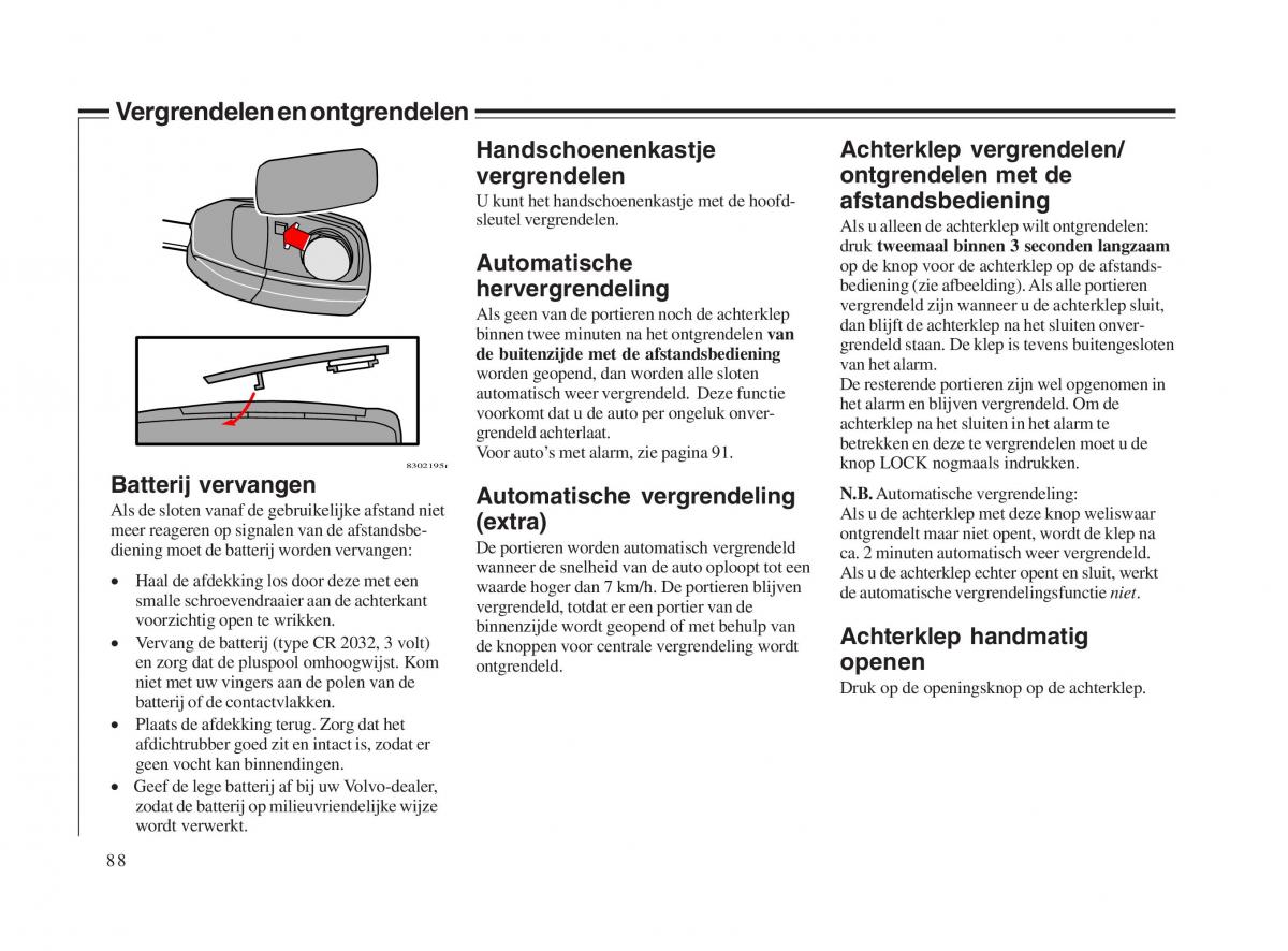 Volvo V70 II 2 handleiding / page 89