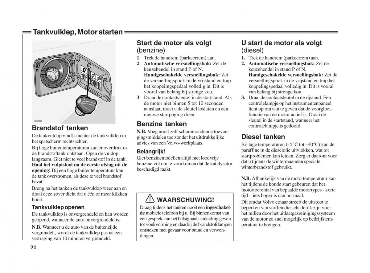 Volvo V70 II 2 handleiding / page 97