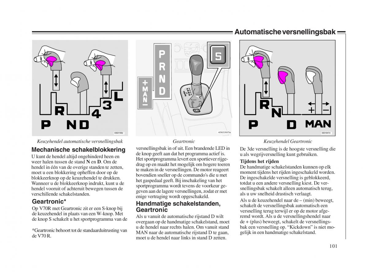 Volvo V70 II 2 handleiding / page 102