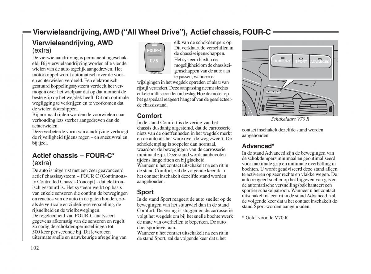 Volvo V70 II 2 handleiding / page 103