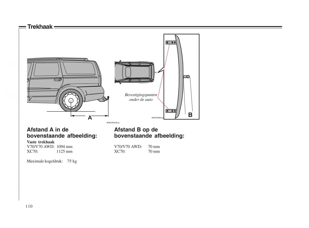 Volvo V70 II 2 handleiding / page 111