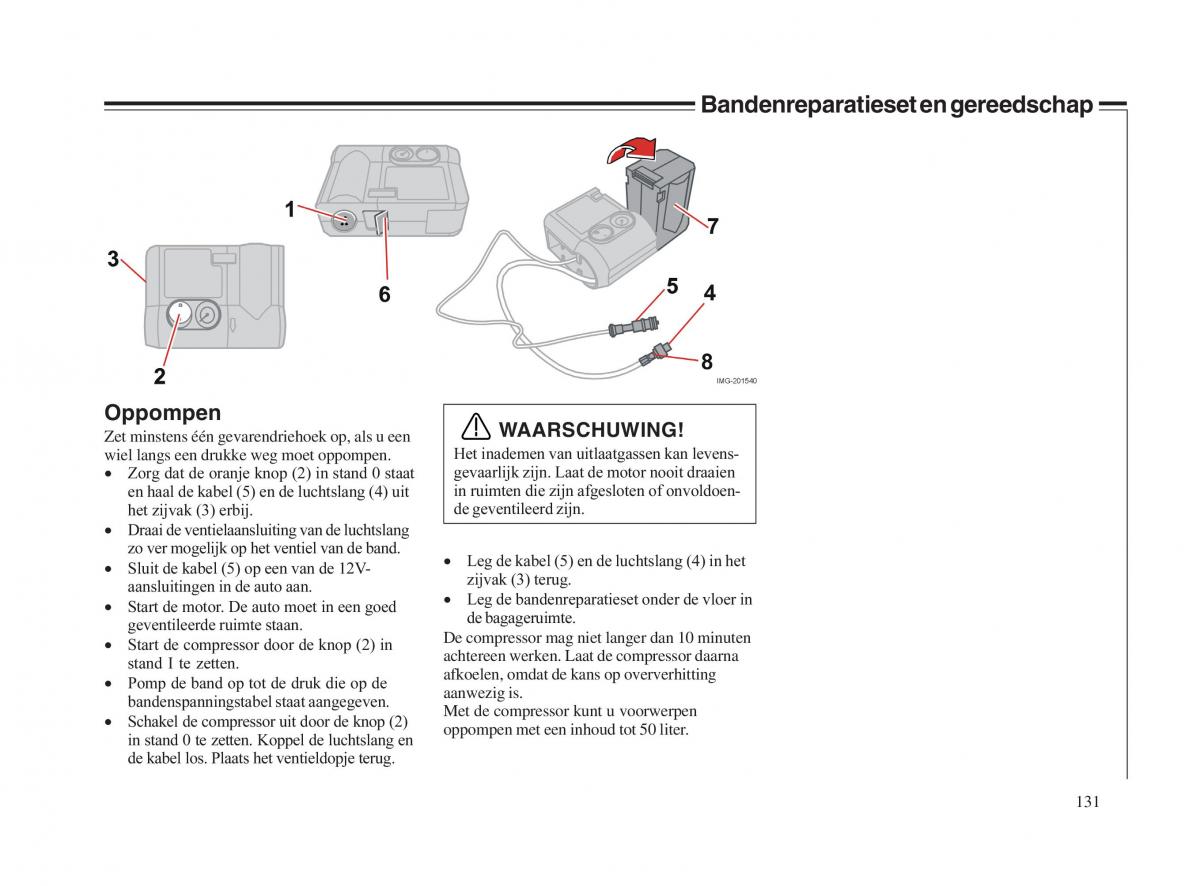 Volvo V70 II 2 handleiding / page 132