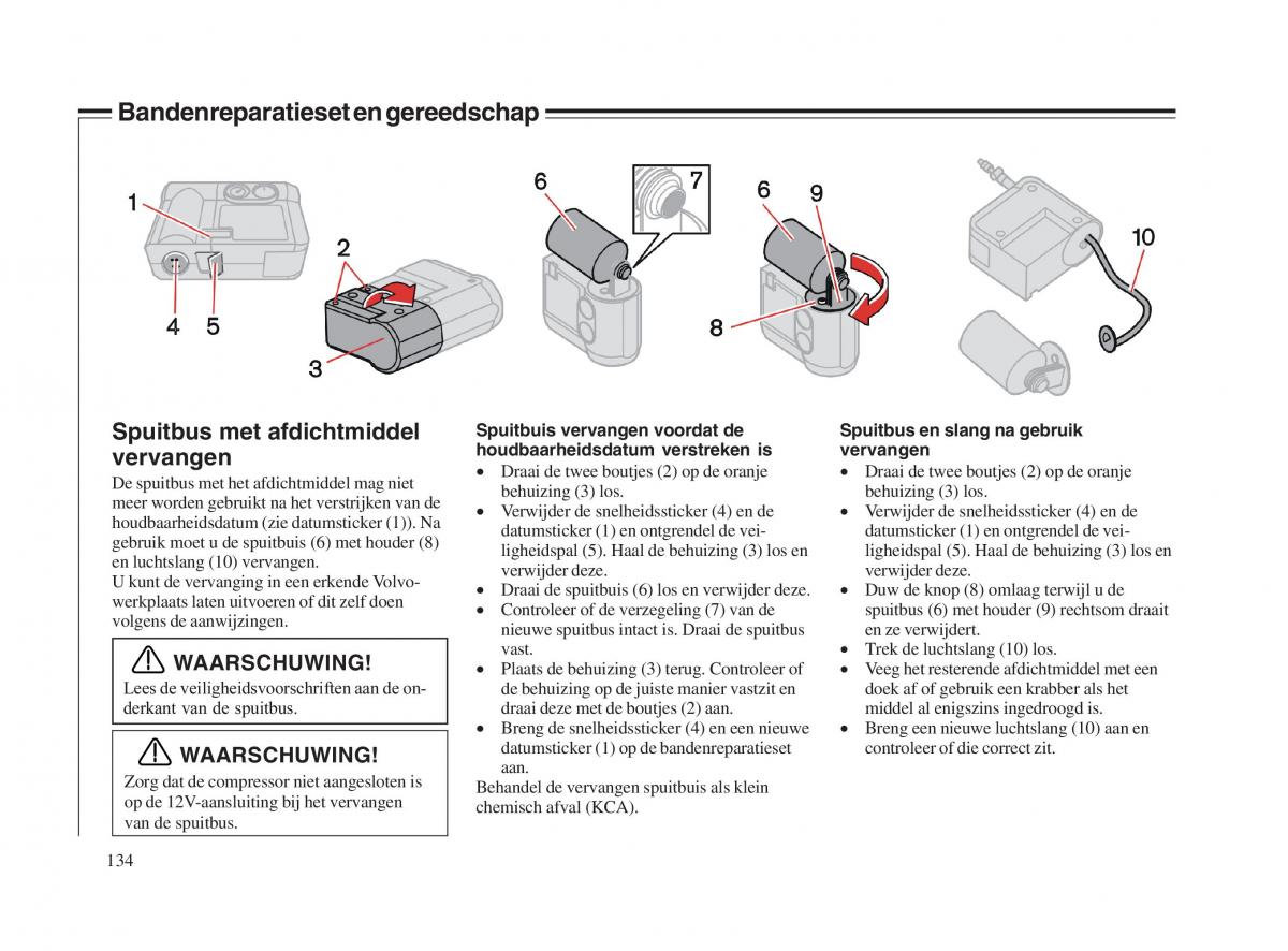 Volvo V70 II 2 handleiding / page 135