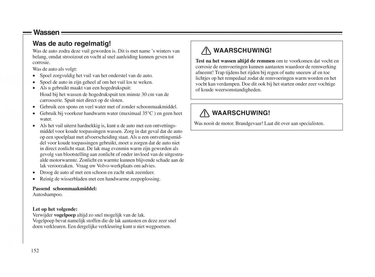 Volvo V70 II 2 handleiding / page 153