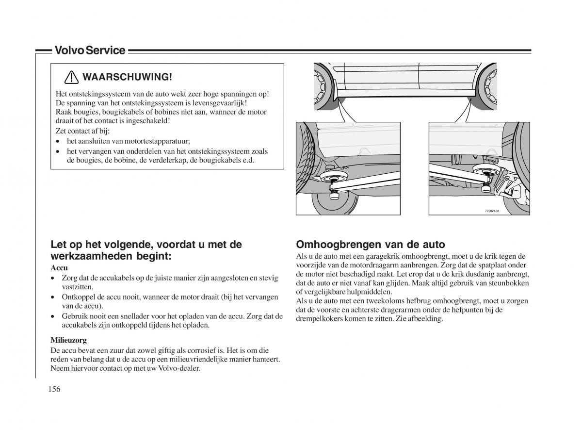 Volvo V70 II 2 handleiding / page 157