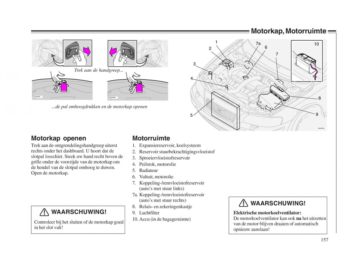 Volvo V70 II 2 handleiding / page 158