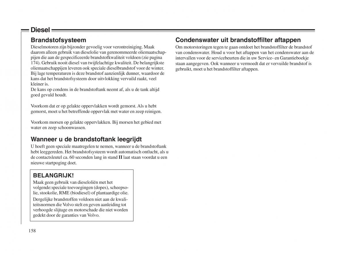 Volvo V70 II 2 handleiding / page 159