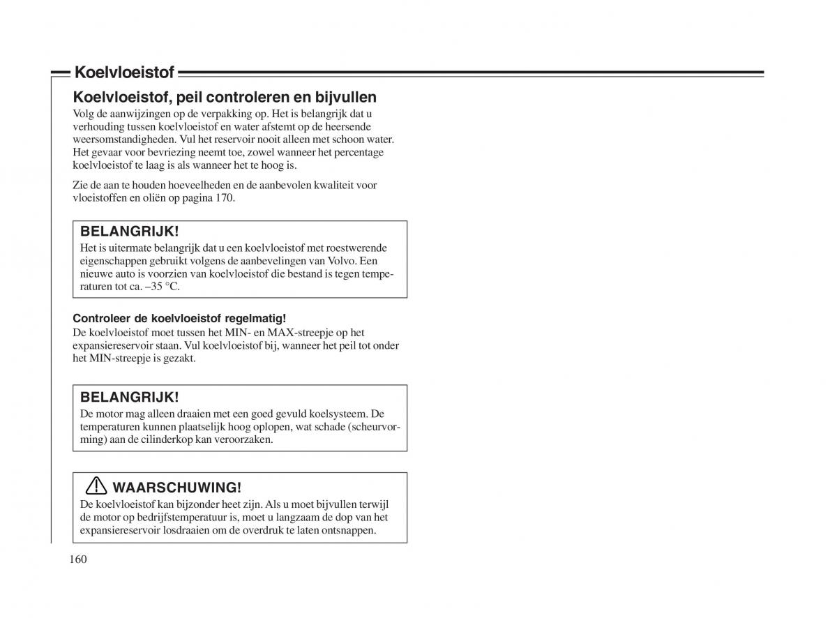 Volvo V70 II 2 handleiding / page 161