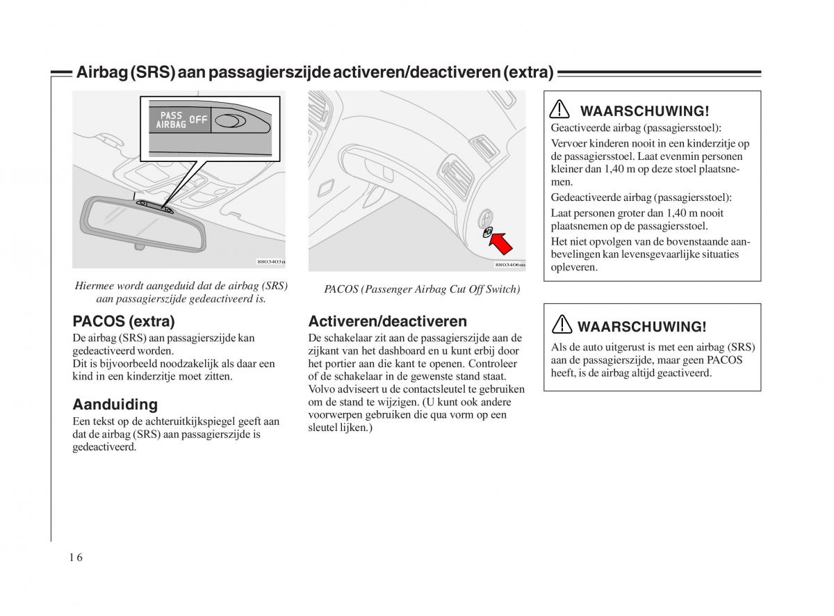 Volvo V70 II 2 handleiding / page 17