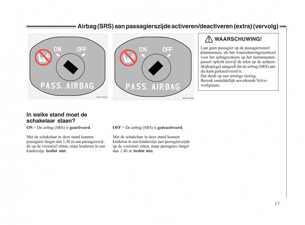 Volvo V70 II 2 handleiding / page 18