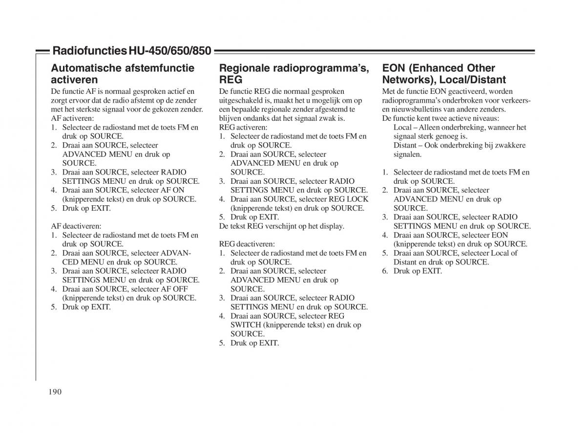 Volvo V70 II 2 handleiding / page 191