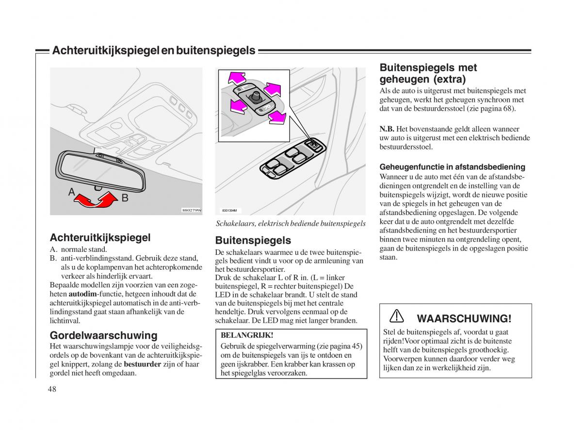 Volvo V70 II 2 handleiding / page 49