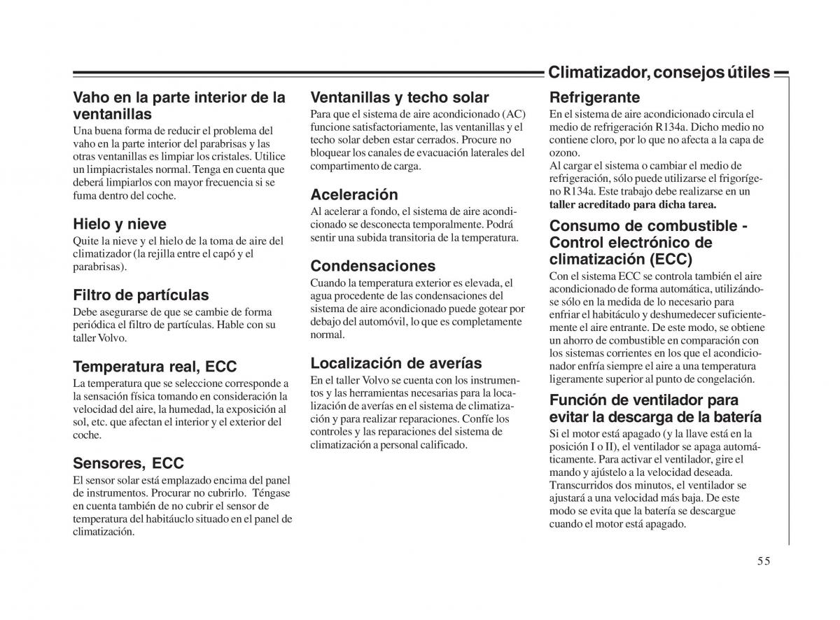 Volvo V70 II 2 manual del propietario / page 56