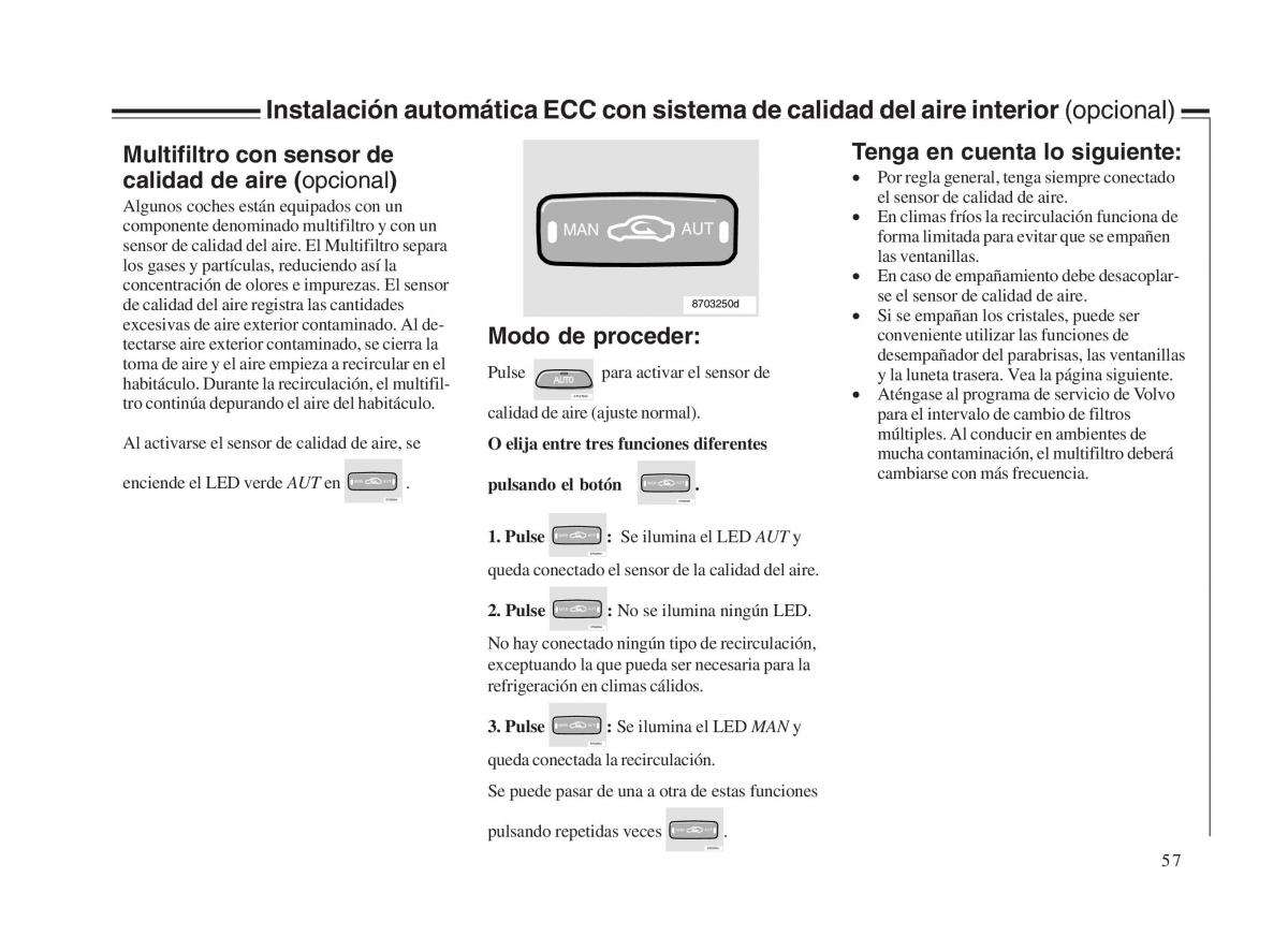 Volvo V70 II 2 manual del propietario / page 58