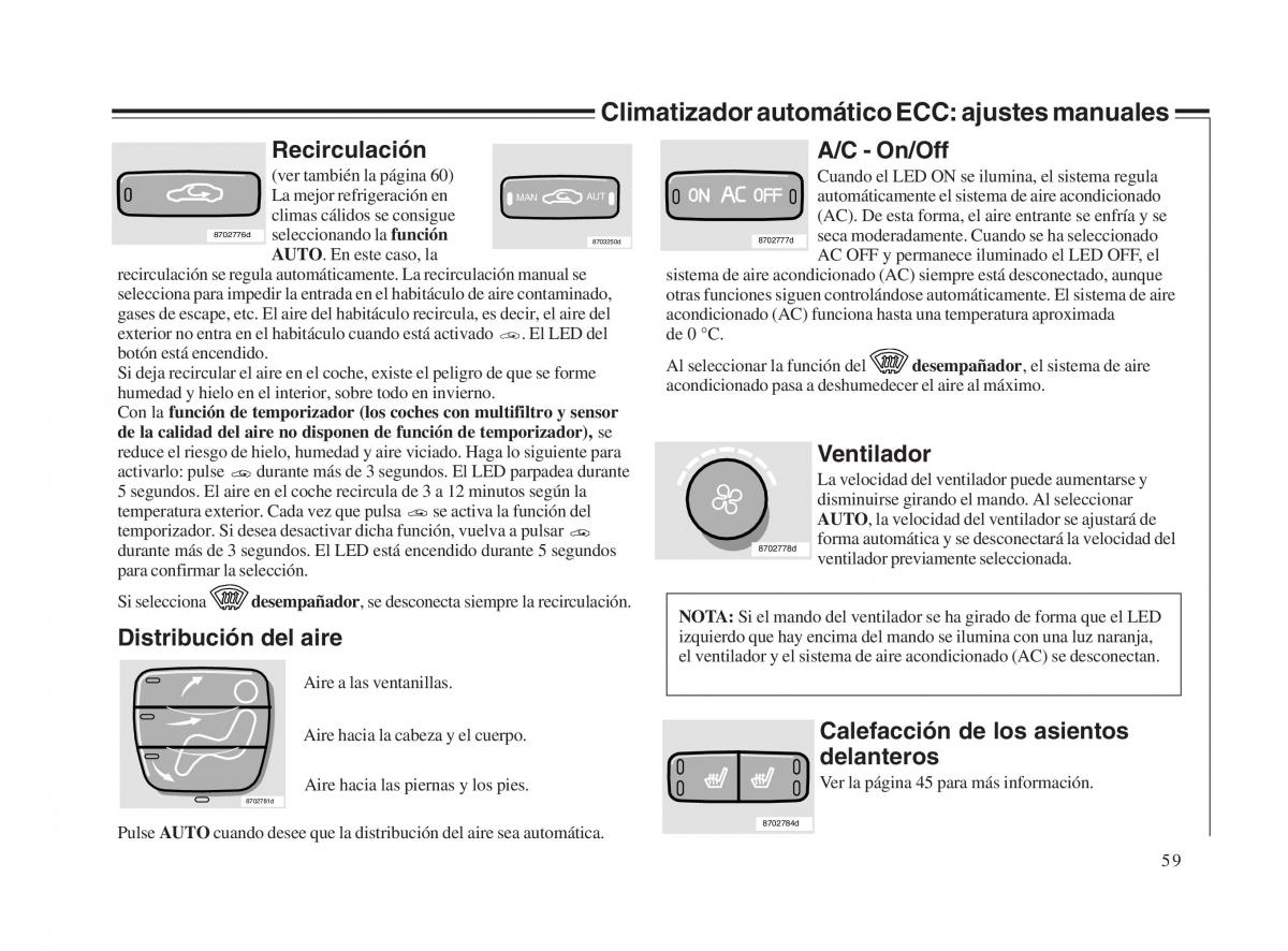 Volvo V70 II 2 manual del propietario / page 60