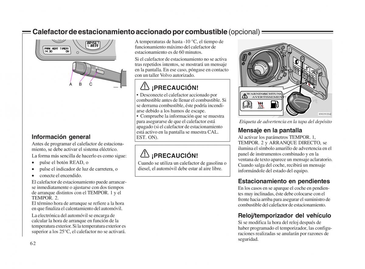 Volvo V70 II 2 manual del propietario / page 63