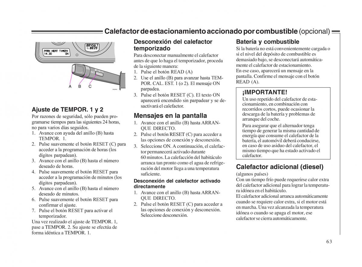 Volvo V70 II 2 manual del propietario / page 64