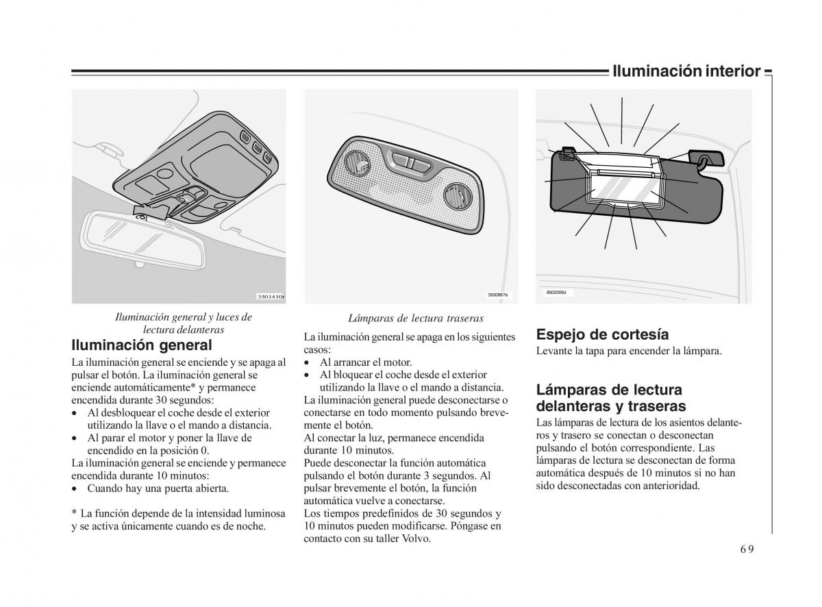 Volvo V70 II 2 manual del propietario / page 70