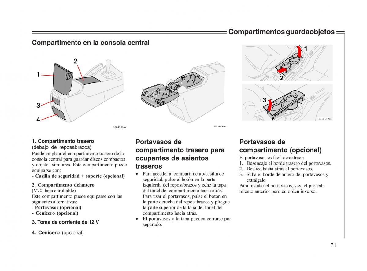 Volvo V70 II 2 manual del propietario / page 72