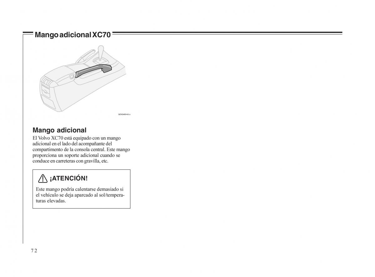 Volvo V70 II 2 manual del propietario / page 73