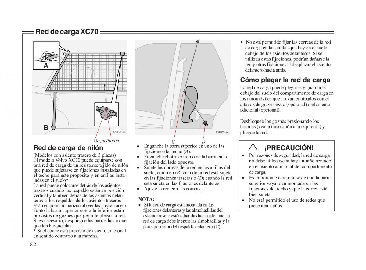 Volvo V70 II 2 manual del propietario / page 83