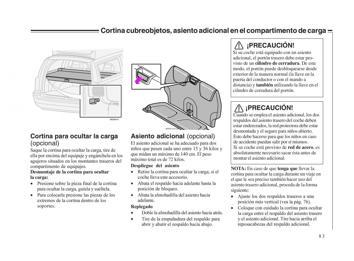 Volvo V70 II 2 manual del propietario / page 84