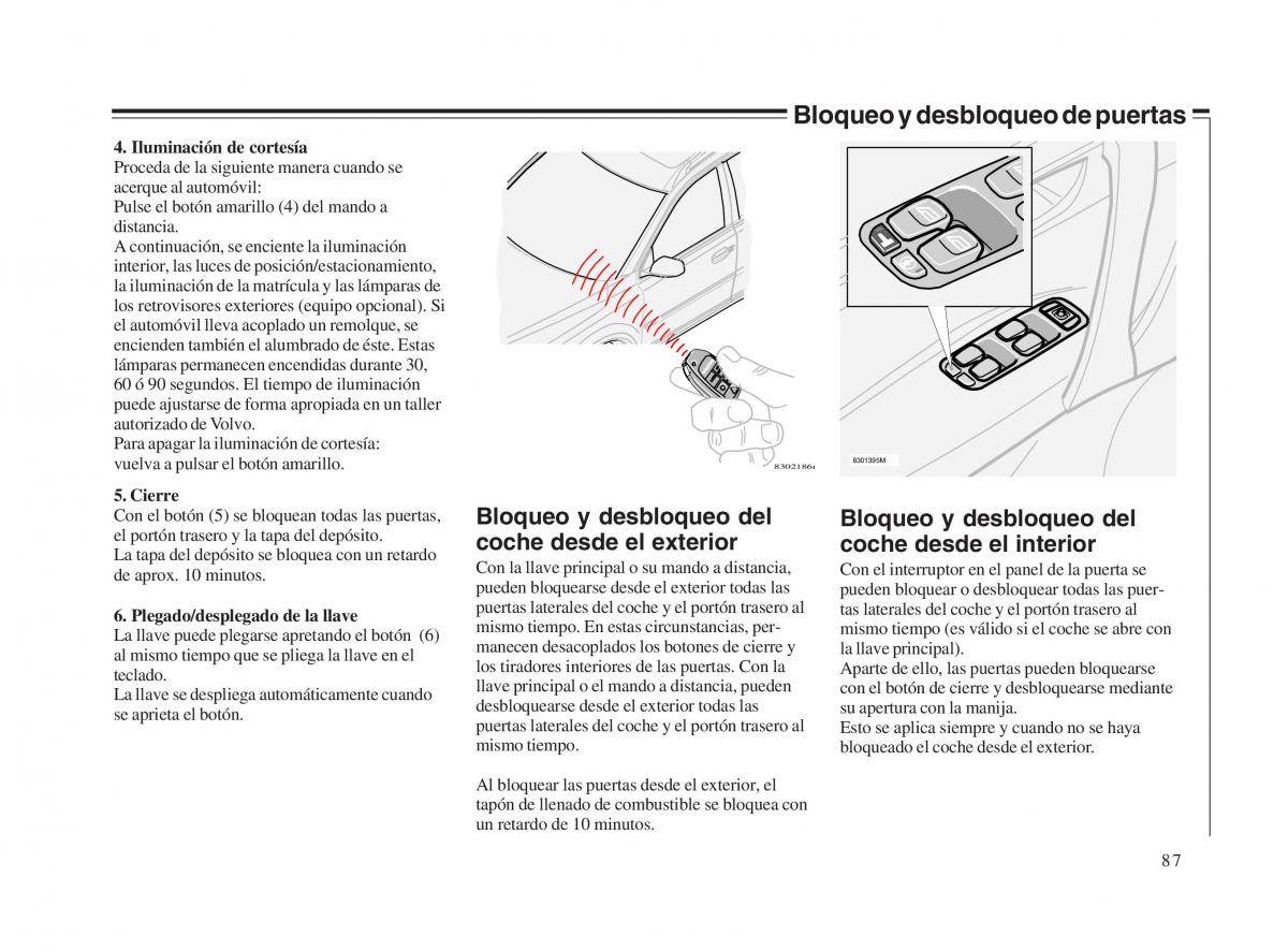 Volvo V70 II 2 manual del propietario / page 88