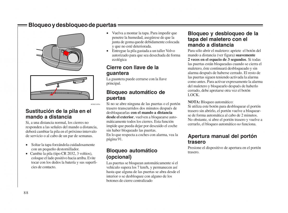 Volvo V70 II 2 manual del propietario / page 89