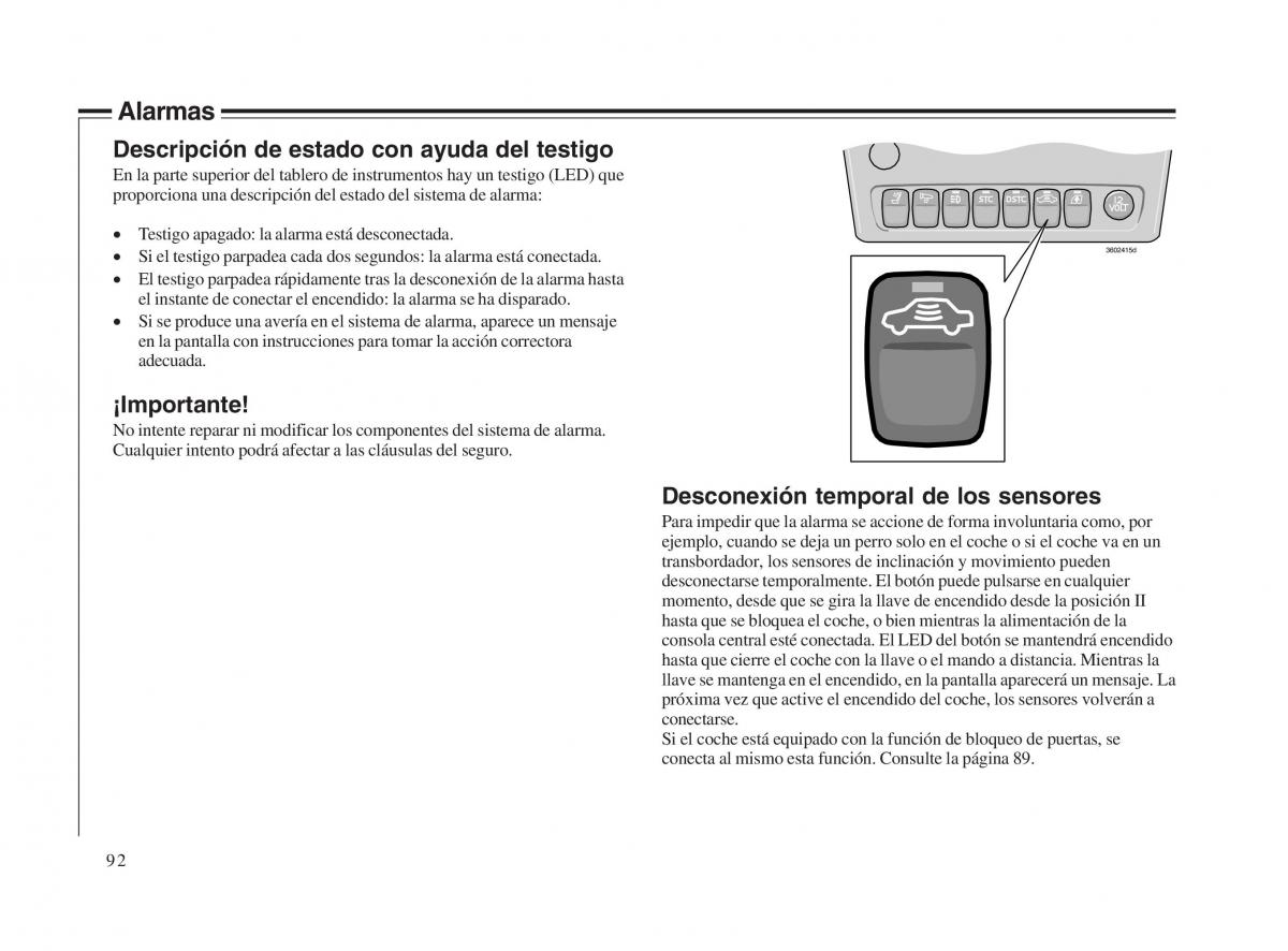 Volvo V70 II 2 manual del propietario / page 93