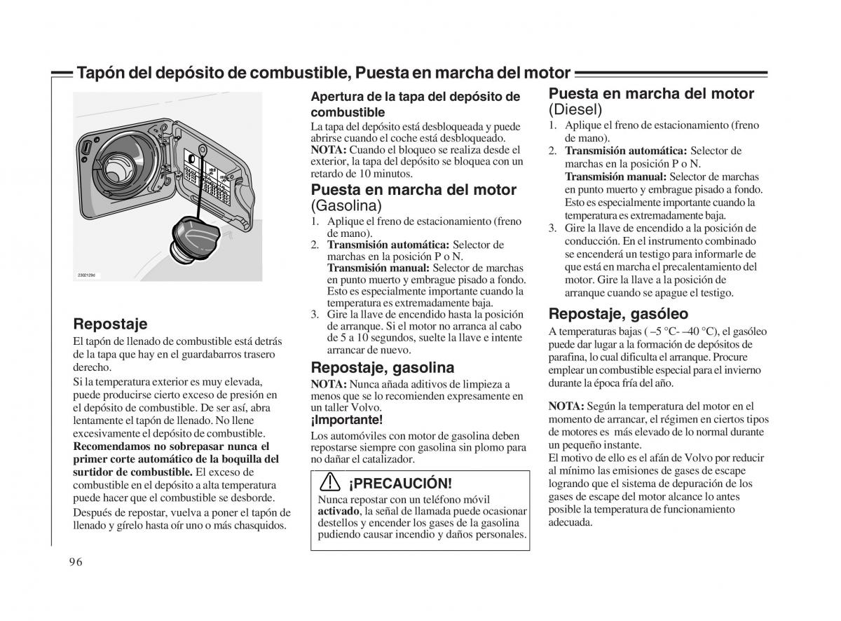 Volvo V70 II 2 manual del propietario / page 97