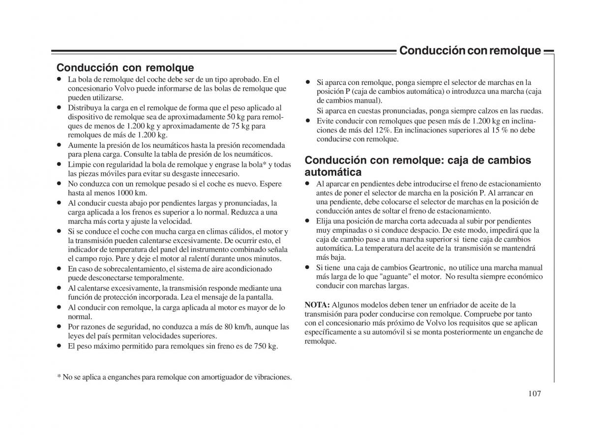 Volvo V70 II 2 manual del propietario / page 108